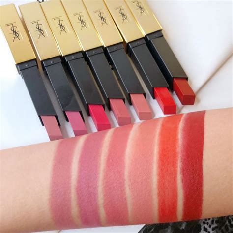 ysl slim matte swatches|yves saint laurent lipstick slim.